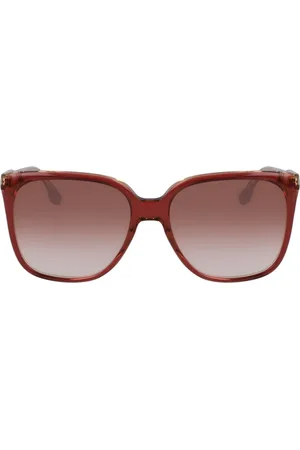 Victoria Beckham Femme, Accessoires, Brun, Taille: ONE Size Lunettes de Soleil Oversize en Acétate