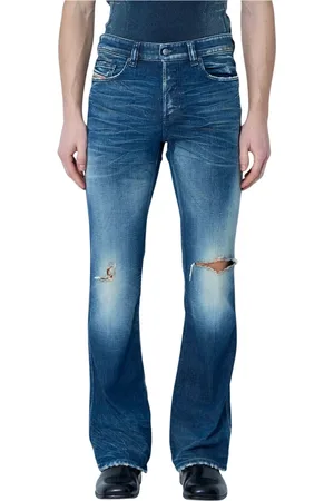 Diesel Homme, Jeans, Bleu, Taille: W36 Jean en Denim Lavé à Cinq Poches
