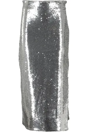 Isabelle Blanche Femme, Jupes, Gris, Taille: 36 FR Jupe Élégante pour Femmes