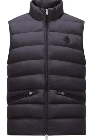 Moncler Homme, Vestes, Noir, Taille: 2XL Veste Légère en Nylon Garnie de Duvet