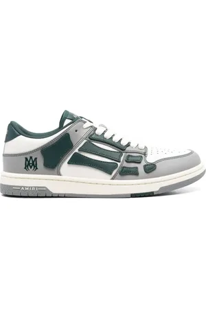 AMIRI Homme, Chaussures, Multicolore, Taille: 40 EU Baskets Varsity Skel Green en cuir de