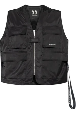 44 Label Group Homme, Vestes, Noir, Taille: M Gilet avec logo
