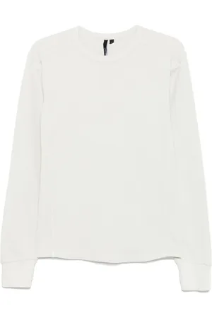 Entire Studios Homme, Tops, Blanc, Taille: L T-shirts et Polos blancs avec des trous pour les pouces