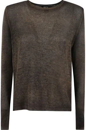 AVANT TOI Femme, Pulls, Noir, Taille: 38 FR Pull en Cachemire Bleu Marine à Col Rond