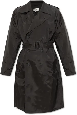 Maison Margiela Femme, Manteaux, Noir, Taille: 36 FR Trench-coat à poches