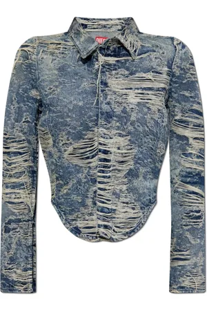 Diesel Femme, Vestes, Bleu, Taille: 38 FR Veste De-Madeline-Fsg