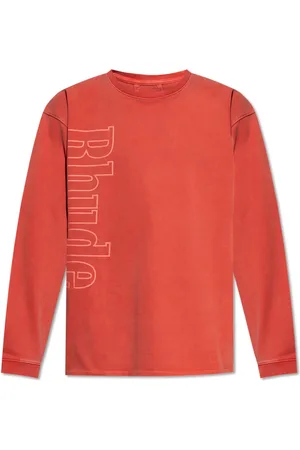 Rhude Homme, Sweatshirts et sweats à capuche, Rouge, Taille: 2XL Sweat imprimé