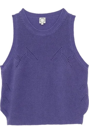 Inès de la Fressange Femme, Pulls, Violet, Taille: 42 FR Pull sans manches violet Agatha