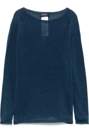 Max Mara Femme, Pulls, Bleu, Taille: 40 FR Robe Bleue Unie Été