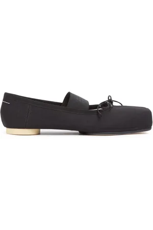 Maison Margiela Femme, Chaussures, Noir, Taille: 38 1/2 EU Baskets à lacets avec logo imprimé