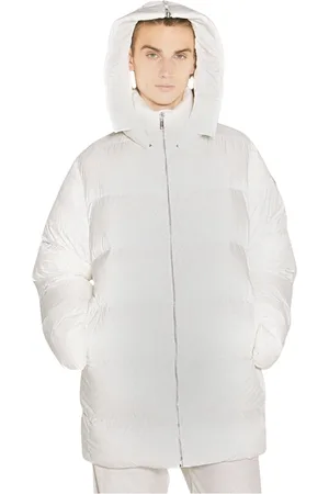 Moncler Homme, Manteaux, Blanc, Taille: L Manteau Matelassé Cyclopique à Capuche