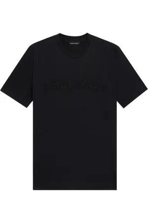 Brooks Brothers Homme, Tops, Noir, Taille: XL T-shirt en coton avec logo