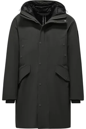 Bomboogie Homme, Manteaux, Noir, Taille: 3XL Parka à Double Capuche
