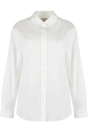 Calvin Klein Femme, Blouses et Chemises, Blanc, Taille: 40 FR Chemise Oxford Classique en Coton