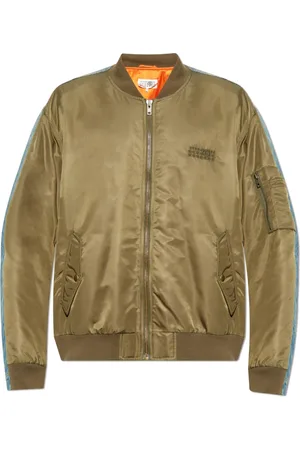 Maison Margiela Homme, Vestes, Vert, Taille: XL Veste en matériaux combinés