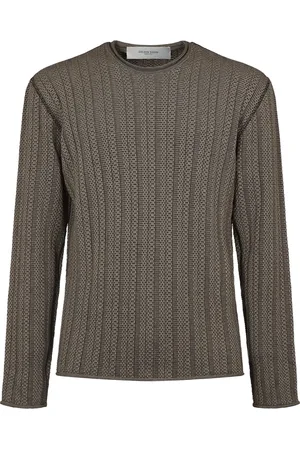 Golden Goose Homme, Pulls, Brun, Taille: S Pull à col rond Journey Norton avec Patch Doré