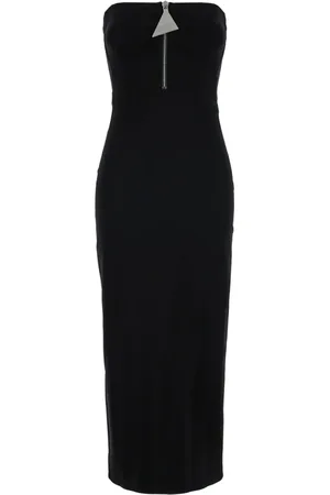 The Attico Femme, Robes, Noir, Taille: 38 FR Robe Bustier Noire Collection