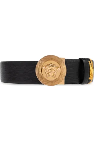 VERSACE Homme, Accessoires, Noir, Taille: 85 CM Ceinture en cuir
