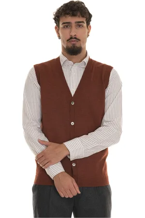 hindustrie Homme, Pulls, , Taille: XL Gilet en Laine Mérinos avec Boutons en Nacre