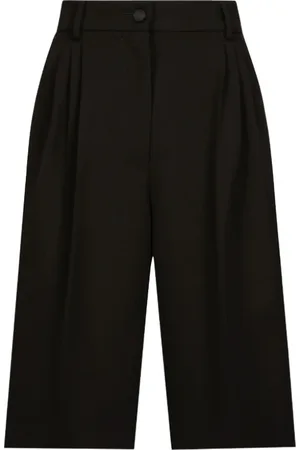 Dolce & Gabbana Femme, Shorts, Noir, Taille: 36 FR Shorts Tailored en Gabardine Noire