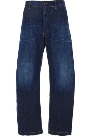 Dsquared2 Homme, Jeans, Bleu, Taille: XL Jean Bleu à Effet Usé et Cinq Poches