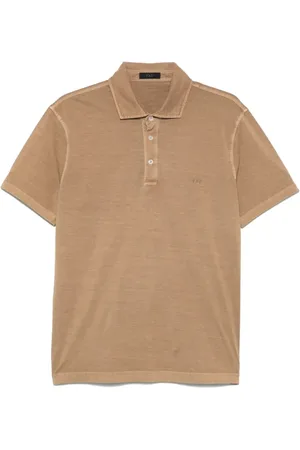 FAY Homme, Tops, Brun, Taille: 2XL Maillot Brodé Style Désert