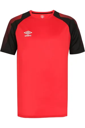 Umbro Homme, Tops, Rouge, Taille: 2XL Polyester Teamwear T-shirt