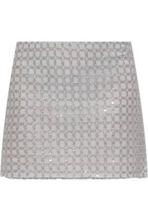 ROTATE Femme, Jupes, Bleu, Taille: 40 FR Jupe avec des appliques scintillantes