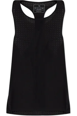 Y-3 Femme, Sport, Noir, Taille: 38 FR Haut de course perforé