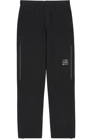 Maison Margiela Homme, Pantalons, Noir, Taille: S Pantalon de survêtement noir à logo imprimé