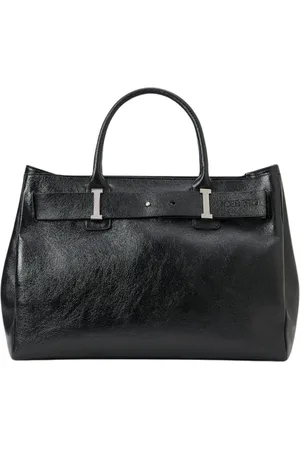 Iceberg Femme, Sacs, Noir, Taille: ONE Size Sac fourre-tout en cuir laminé noir