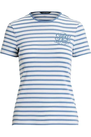 Ralph Lauren Femme, Tops, Bleu, Taille: 36 FR Majica T-Shirt