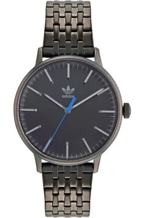 adidas Unisex, Accessoires, Gris, Taille: ONE Size Montre unisexe à quartz en acier inoxydable