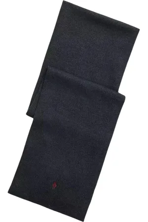 Ralph Lauren Unisex, Accessoires, Gris, Taille: ONE Size Écharpe en maille côtelée mélange de laine