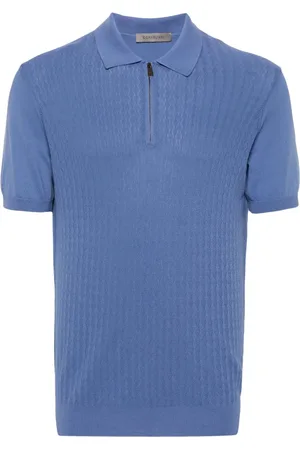 corneliani Homme, Tops, Bleu, Taille: 4XL Polo Casual Bleu