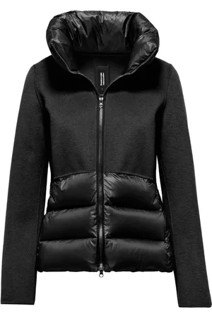 Bomboogie Femme, Vestes, Noir, Taille: 40 FR Bimaterial Jacket with High Collar