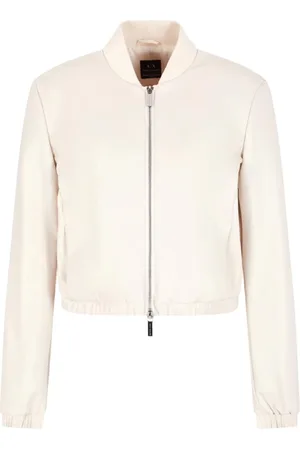 Armani Exchange Femme, Vestes, , Taille: 38 FR Blouson à fermeture éclair Poches avant Manteau
