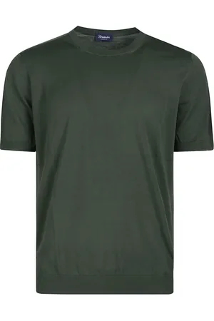 DRUMOHR Homme, Tops, Vert, Taille: XL T-shirt Décontracté en Coton