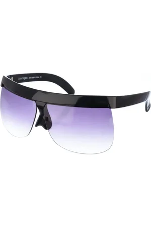 Courrèges Femme, Accessoires, Noir, Taille: ONE Size Lunettes de soleil ovales en acétate noir