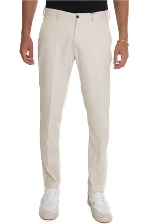 corneliani Homme, Pantalons, Blanc, Taille: 3XL Pantalon Chino Slim Fit Stone Washed