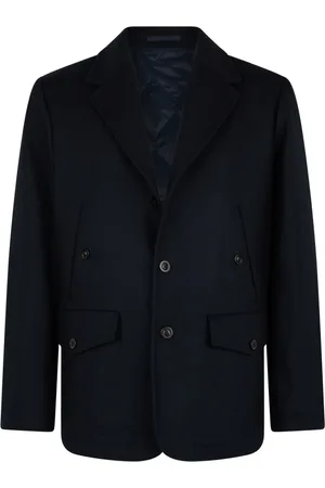 Boglioli Homme, Vestes, Bleu, Taille: 2XL Veste Décontractée en Laine Cachemire Feutrée