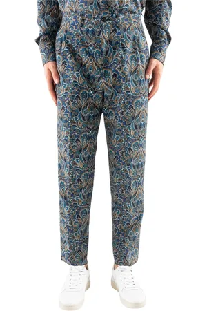 COR SINE LABE DOLI Homme, Pantalons, Multicolore, Taille: M Paisley Print Suit Pantalons
