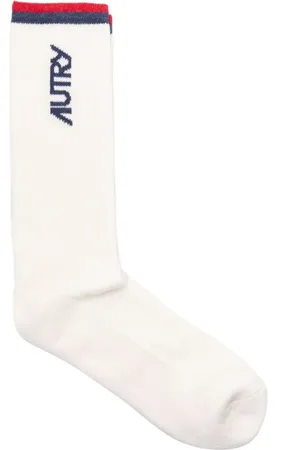 Autry Homme, Sous-vêtements, Blanc, Taille: L Chaussettes Crème Unisexe Principal