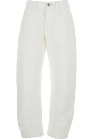 Jil Sander Femme, Jeans, Blanc, Taille: 40 FR Jeans Blancs pour Femmes