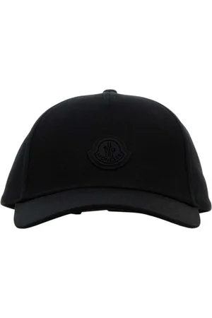 Moncler Unisex, Accessoires, Noir, Taille: ONE Size Casquette de baseball noire en coton