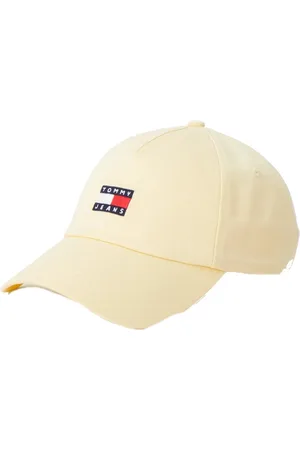 Tommy Hilfiger Femme, Accessoires, Jaune, Taille: ONE Size Casquette 5 Panneaux en Coton Biologique