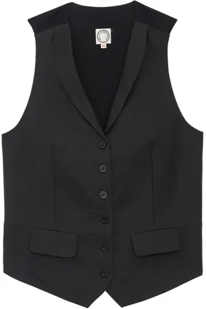 Inès de la Fressange Femme, Vestes, Noir, Taille: 34 FR Robinson Waistcoat
