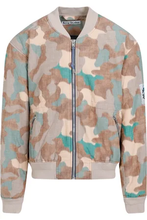 Acne Studios Homme, Vestes, Multicolore, Taille: M Blouson Bomber Camouflage
