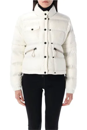 Moncler Femme, Vestes, Blanc, Taille: 40 FR Mauduit Bomber Jacket