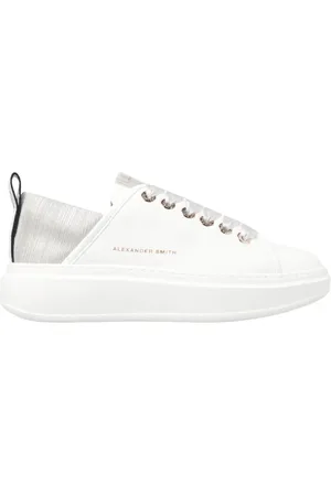 Alexander Smith Femme, Chaussures, Blanc, Taille: 37 EU Wembley Woman Silver